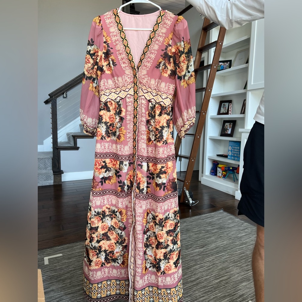 Long sleeve Anthropologie fall dress